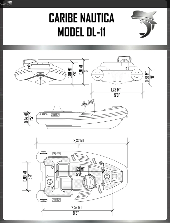 11 Boats For Sale by owner | 2015 Caribe DL 11